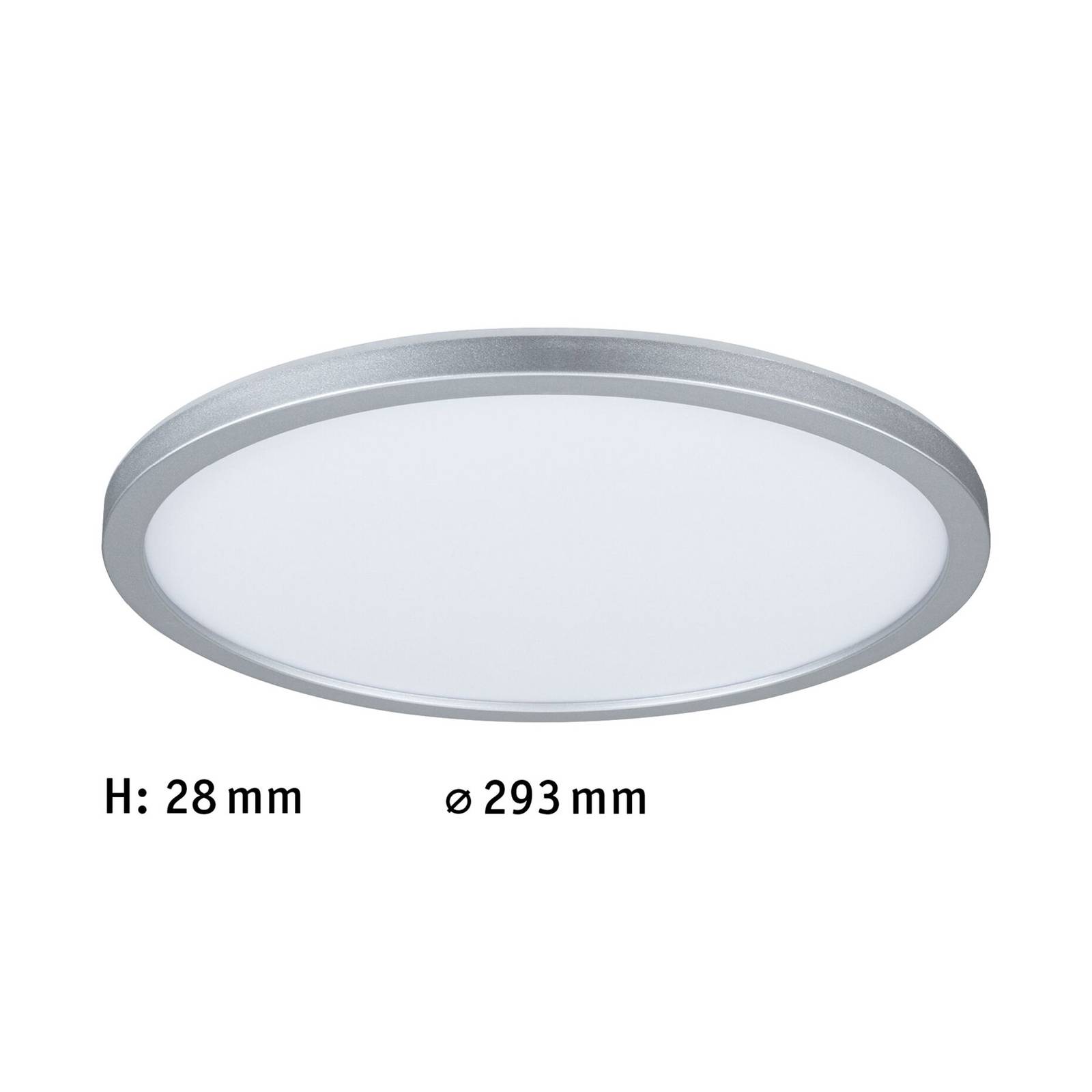 Paulmann Atria Shine Panel on/off chrom 840 Ø29cm von Paulmann