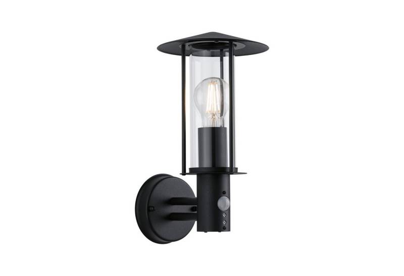 Paulmann Außen-Wandleuchte Classic IP44 173mmmax. 15W 230V Dunkelgrau Metall, Glas, ohne Leuchtmittel, Bewegungsmelder von Paulmann
