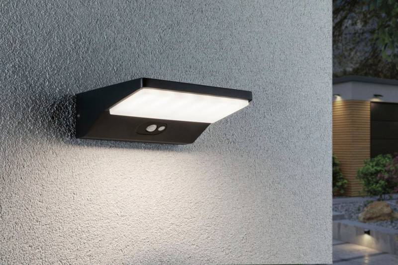 Paulmann Außen-Wandleuchte IP44, LED fest integriert, Warmweiß, LED-Modul, 3.000K 3,4W Aluminium von Paulmann