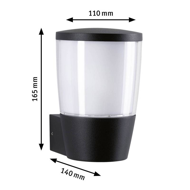 Paulmann Bako Außenwandlampe E14 rundum strahlend von Paulmann