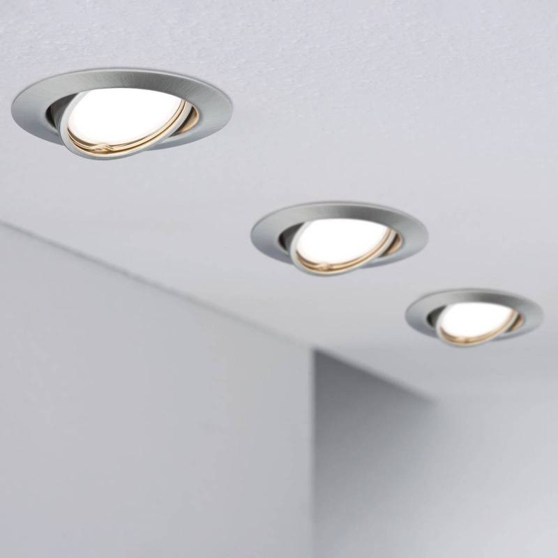 Paulmann Base LED-Einbauspot 3er 3-Step-dim eisen Paulmann Base LED-Einbauspot 3er 3-Step-dim eisen von Paulmann