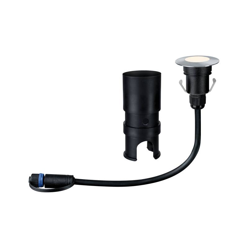 Paulmann Bodeneinbaustrahler 'Plug & Shine' 50 lm silber Ø 5,5 cm von Paulmann