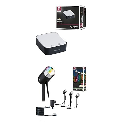 Paulmann Bundle 50135 Smart Home Zigbee Gateway Bridge Smik 94284 Plug & Shine ZigBee Aussenleuchte Basisset RGBW Spot Pike Anthrazit Paulmann Bundle 50135 Smart Home Zigbee Gateway Bridge Smik 94284 Plug & Shine ZigBee Aussenleuchte Basisset RGBW Spot Pike Anthrazit von Paulmann