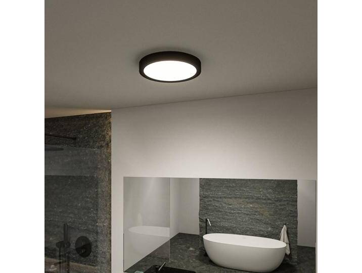Paulmann Deckenlampe Tega, schwarz, für Badezimmer, Kunststoff, Modern, Deckenlampe von Paulmann