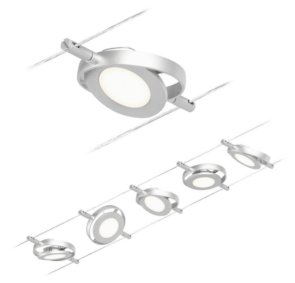 Paulmann Deckenleuchte Paulmann 94414 Seil-Komplettsystem LED fest eingebaut LED Chrom (ma Paulmann Deckenleuchte Paulmann 94414 Seil-Komplettsystem LED fest eingebaut LED Chrom (ma von Paulmann
