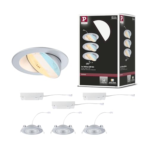 Paulmann 92256 EBL Set Aumus schwenkbar 3-Stepdim LED 3x750lm 2700-6500K 5W 230V Chrom matt Paulmann 92256 EBL Set Aumus schwenkbar 3-Stepdim LED 3x750lm 2700-6500K 5W 230V Chrom matt von Paulmann