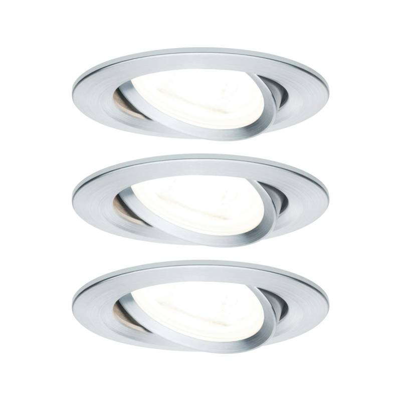 Paulmann Einbauleuchte Nova 3er LED 3x6,5W Alu rund von Paulmann