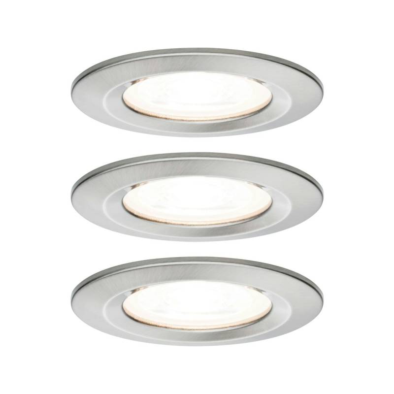 Paulmann Einbauleuchte Nova 3er Set LED 3x6,5W eisen rund von Paulmann