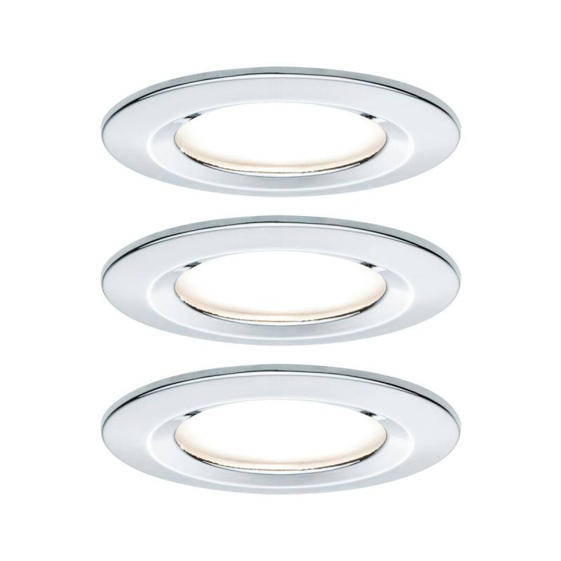 Paulmann Einbauleuchte Nova Coin 3er LED 3x6,5W chrom rund starr von Paulmann