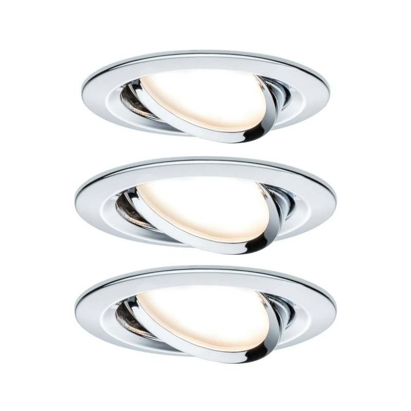 Paulmann Einbauleuchte Nova Coin LED 3x6,5W chrom rund von Paulmann