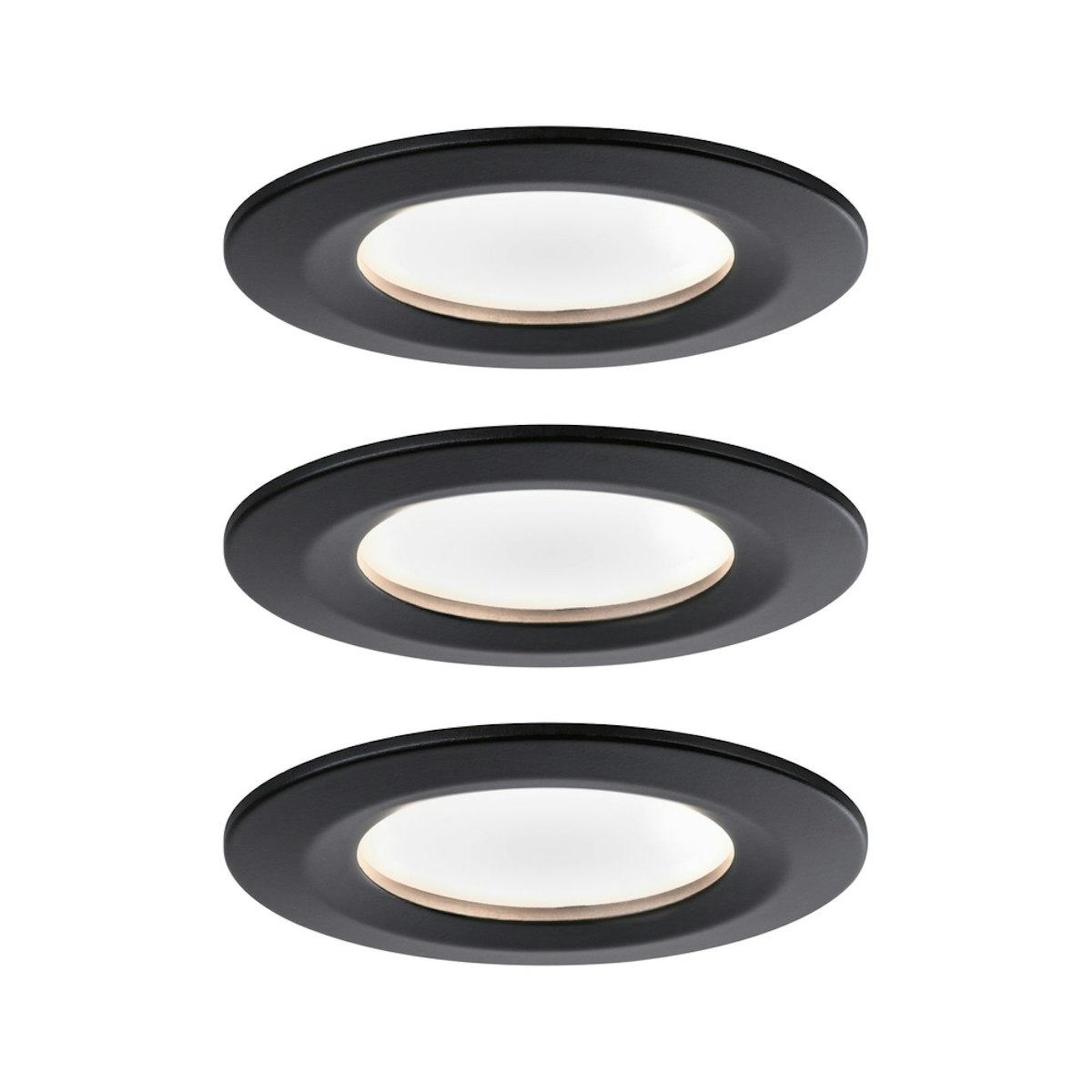 Paulmann Einbauleuchte Nova Coin starr schwarz 3er-Set Paulmann Einbauleuchte Nova Coin starr schwarz 3er-Set von Paulmann