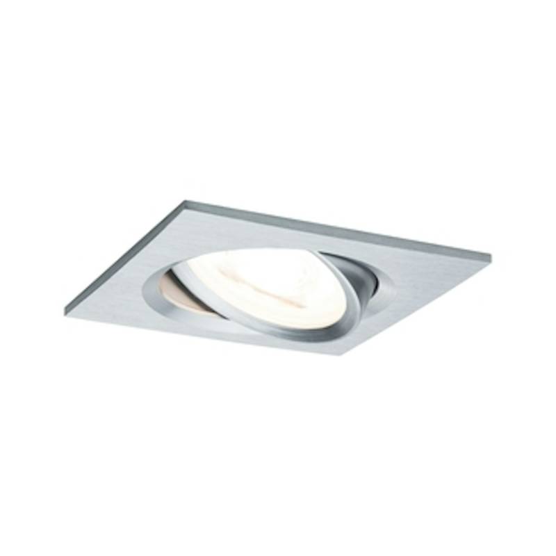 Paulmann Einbauleuchte Nova LED 1x6,5W GU10 Alu eckig von Paulmann