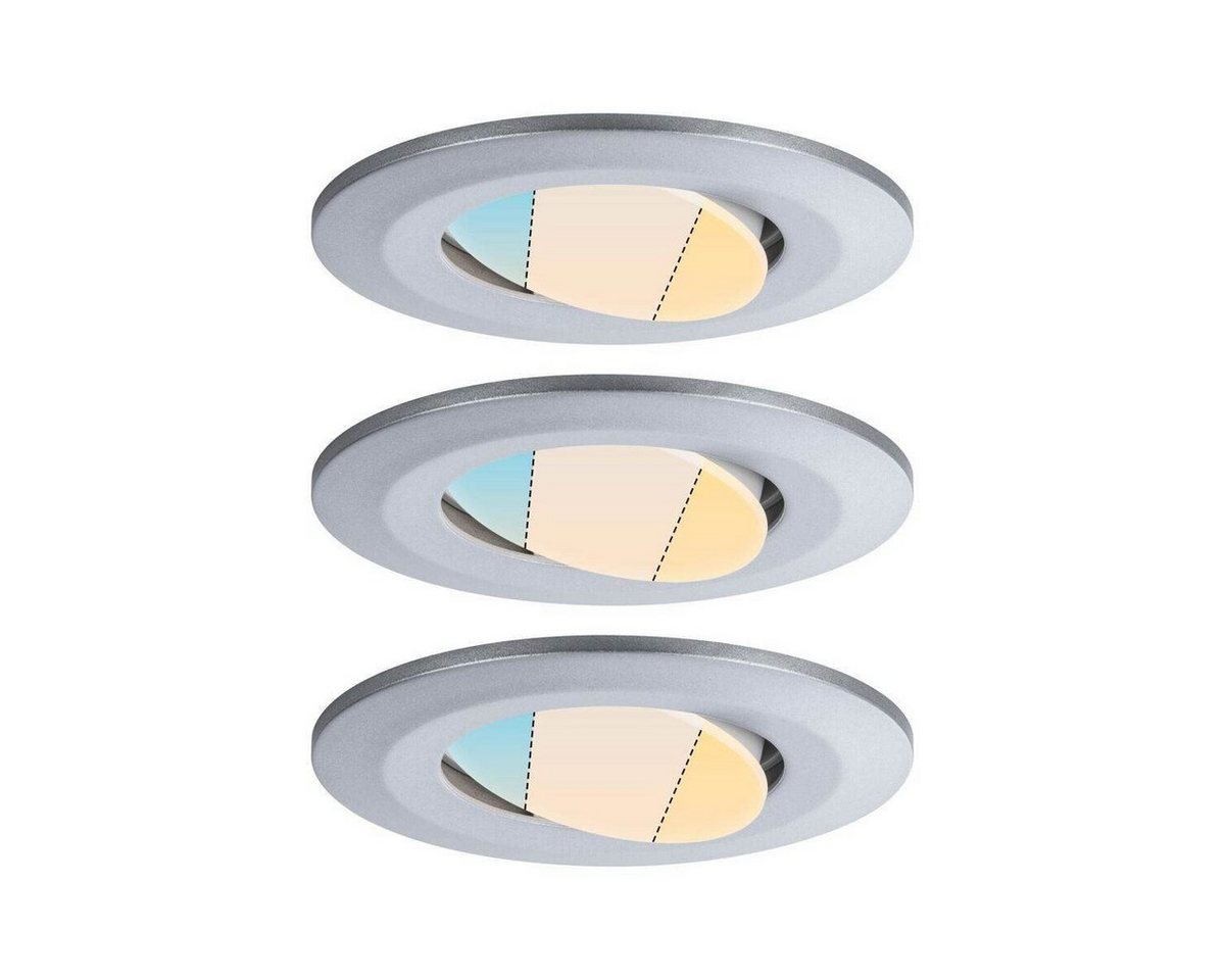 Paulmann Einbauleuchte Paulmann HomeSpa 3er Set LED Einbauleuchte Calla, Inkl. Leuchtmittel, Nicht dimmbar nicht Smart Home-fähig ohne Bewegungsmelder von Paulmann