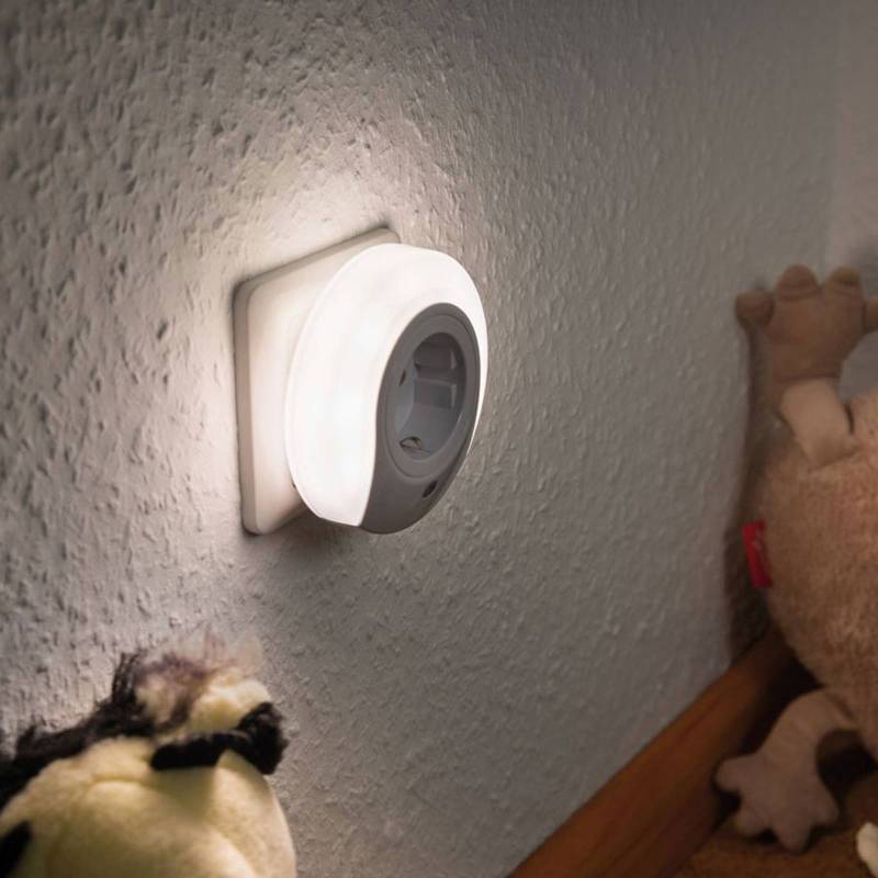 Paulmann Esby LED-Nachtlicht mit Steckdose, rund von Paulmann
