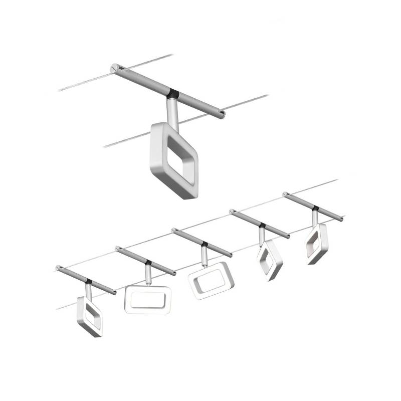Paulmann Frame LED-Seilsystem 5fl. chrom matt von Paulmann