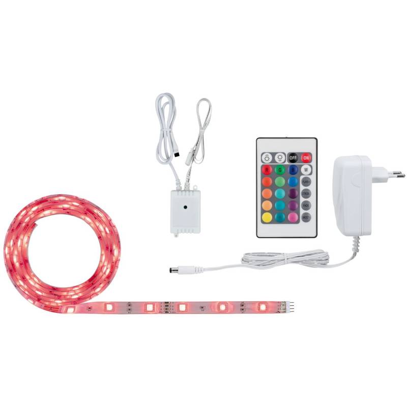 Paulmann Function SimpLED Strip 1,5 m RGB 12W 230/12V DC Weiß Metall Kunststoff von Paulmann