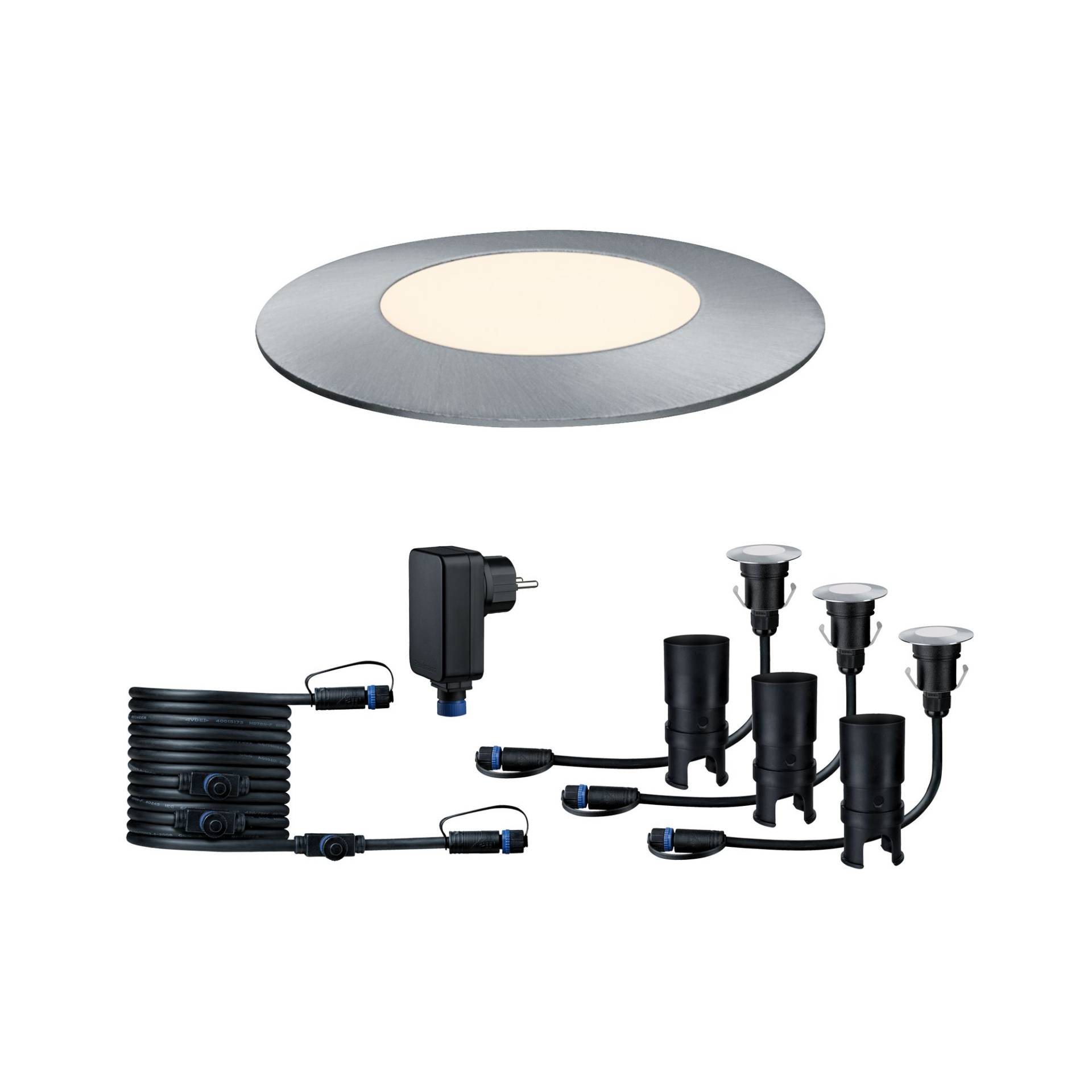 Paulmann Gartenleuchten-Set 'Plug & Shine' 3 Leuchten 50 lm silber Paulmann Gartenleuchten-Set 'Plug & Shine' 3 Leuchten 50 lm silber von Paulmann