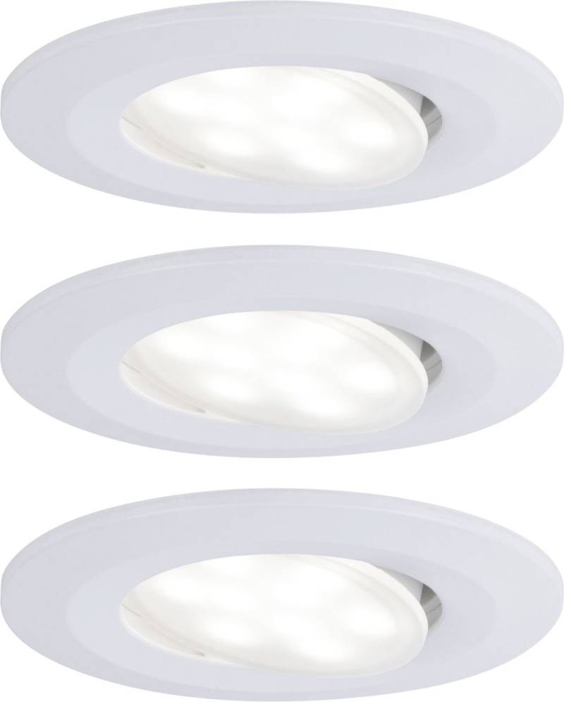 Paulmann HomeSpa 3er Set LED Einbauleuchte Calla weiß 9 cm schwenkbar von Paulmann