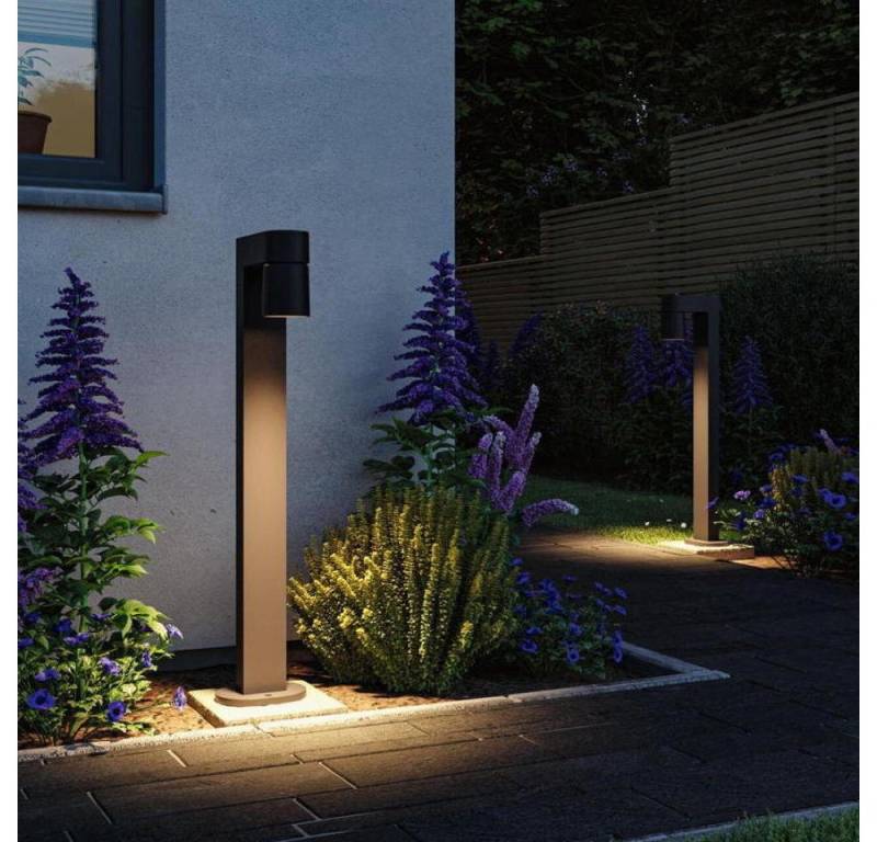 Paulmann LED Außen-Stehlampe Kimu, Brennstellen: 1, Lichtfarbe: 3000 K, Leuchtmittel enthalten: Ja, fest verbaut, LED,, Warmweiß von Paulmann