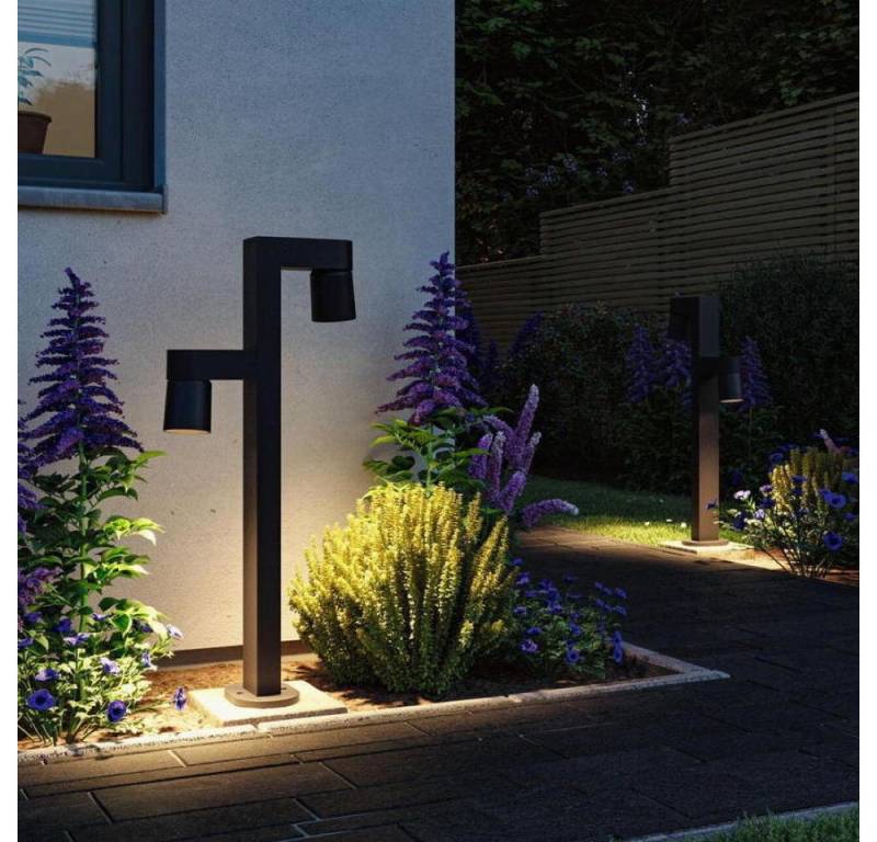 Paulmann LED Außen-Stehlampe Kimu, Brennstellen: 2, Lichtfarbe: 3000 K, Leuchtmittel enthalten: Ja, fest verbaut, LED,, Warmweiß von Paulmann