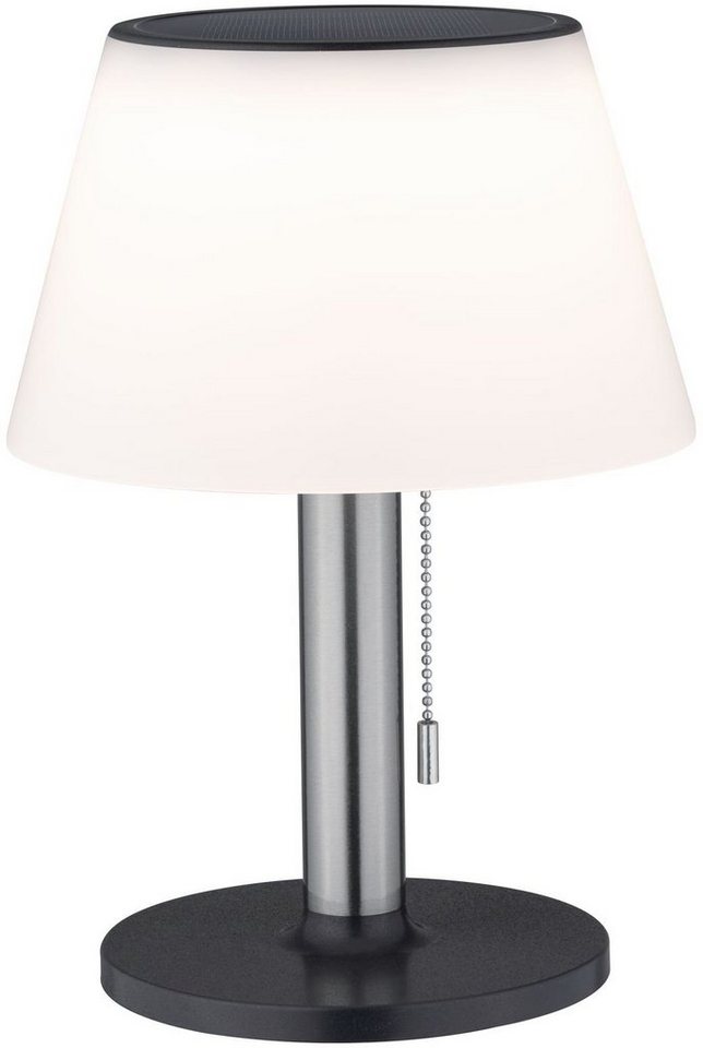 Paulmann LED Außen-Tischleuchte Lillesol, LED fest integriert, Warmweiß, LED-Board, Solar, dimmbar von Paulmann