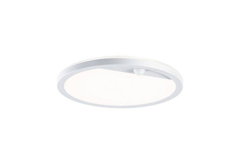 Paulmann LED Außen-Wandleuchte Außenpanel Lamina rund 280mm 3000K 14,5W 1200lm 230V Kunststoff, LED fest integriert, Warmweiß, Backlight Bewegungsmelder seewasserresistent IP44 1200lm von Paulmann