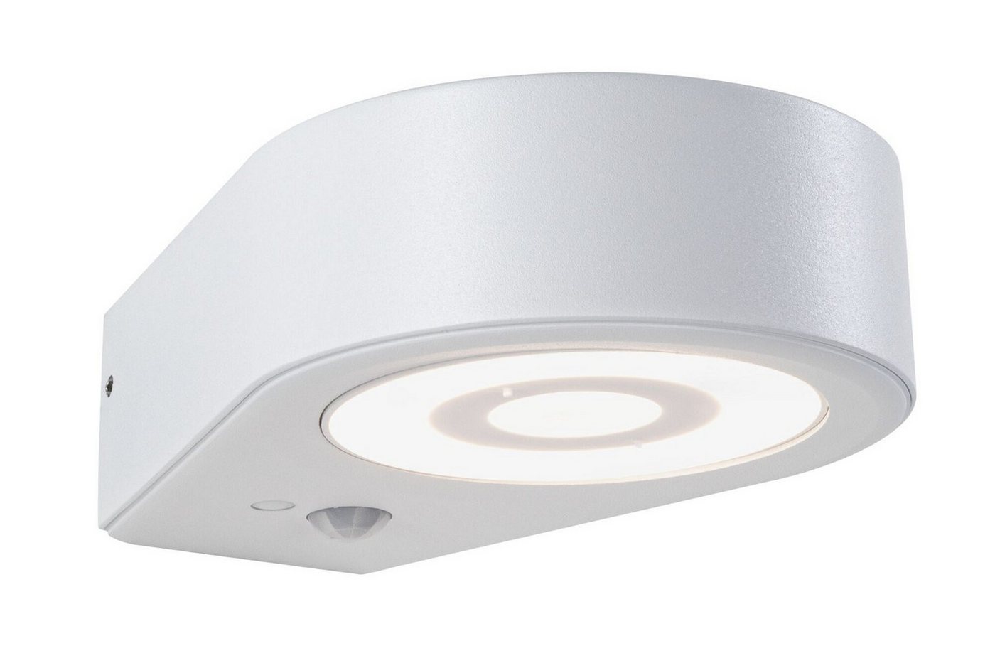 Paulmann LED Außen-Wandleuchte Silma IP44 65x186mm 3000K 5,5 / 1x0,7W 600lm 230V Aluminium, LED fest integriert, Warmweiß, Bewegungsmelder von Paulmann