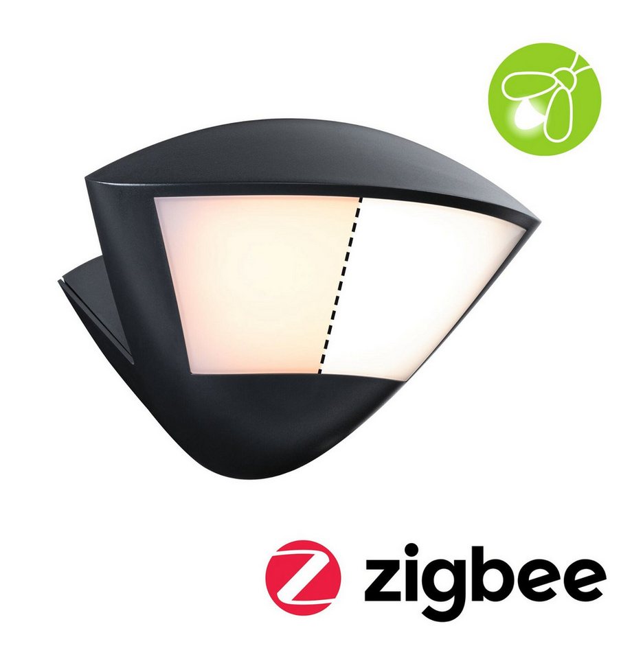 Paulmann LED Außen-Wandleuchte Skyla IP44 226x164mm 10W 840lm 230V Anthrazit Aluminium, LED fest integriert, Warmweiß, Smart Home Zigbee 3.0 Bewegungsmelder insektenfreundlich Paulmann LED Außen-Wandleuchte Skyla IP44 226x164mm 10W 840lm 230V Anthrazit Aluminium, LED fest integriert, Warmweiß, Smart Home Zigbee 3.0 Bewegungsmelder insektenfreundlich von Paulmann