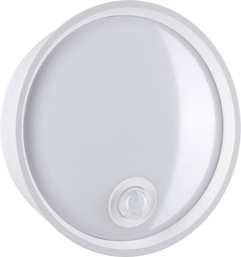 Paulmann LED Außenleuchte Platomo weiß Ø 18 cm mit Bewegungsmelder von Paulmann