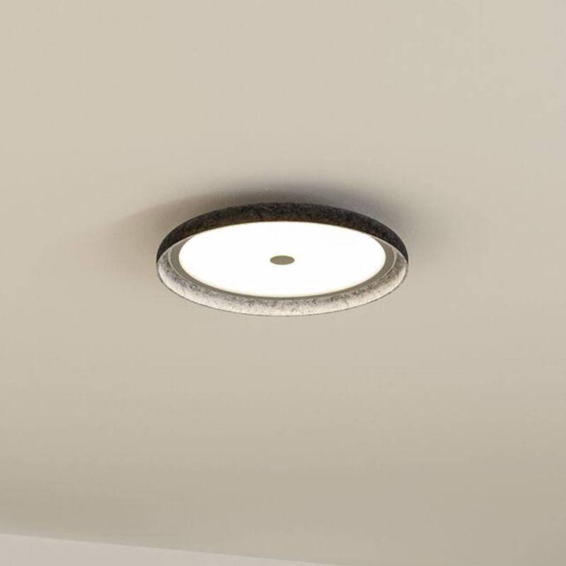 Paulmann LED-Deckenlampe Zarina, anthrazit, Filz, 3-step-dim von Paulmann