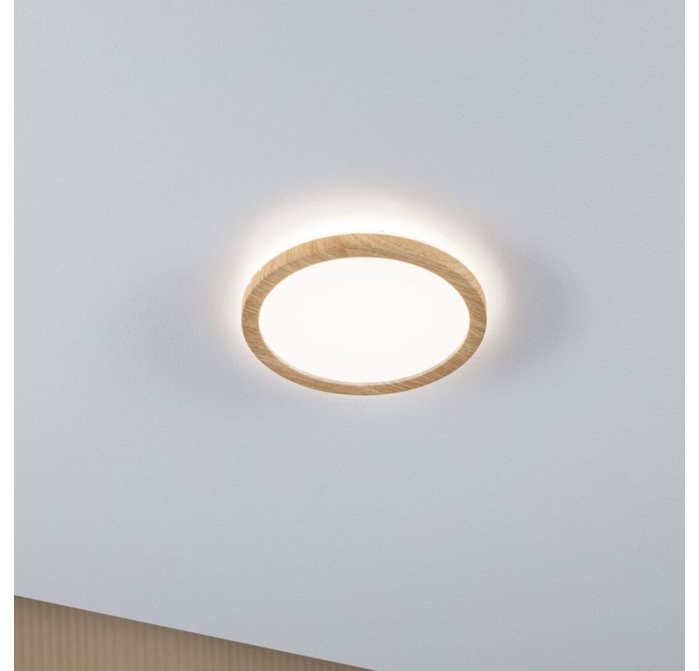 Paulmann LED Deckenleuchte LED Panel Atria in Natur und Weiß 11,2W 850lm IP44 4000K rund, keine Angabe, Leuchtmittel enthalten: Ja, fest verbaut, LED, 4000, Deckenlampe, Deckenbeleuchtung, Deckenlicht von Paulmann
