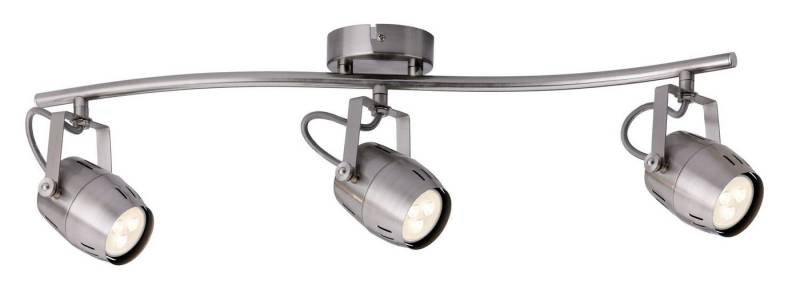 Paulmann Deckenleuchten Paulmann Spotlight Gamma LED 3x3,5W GU10 230V Nickel gebürstet Metall, Paulmann Spotlight Gamma LED 3x3,5W GU10 230V Nickel gebürstet Metall von Paulmann