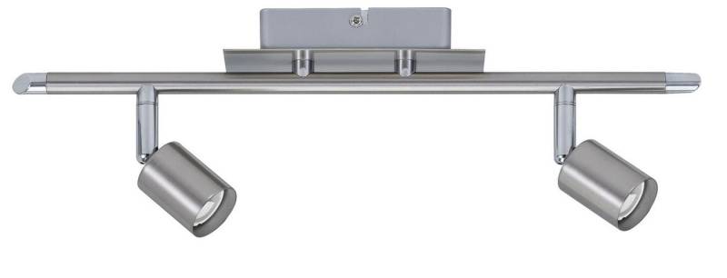Paulmann Deckenleuchten Paulmann Spotlight Georgia max 2x10W GU10 Nickel gebürstet 230V Metall, Paulmann Spotlight Georgia max 2x10W GU10 Nickel gebürstet 230V Metall von Paulmann