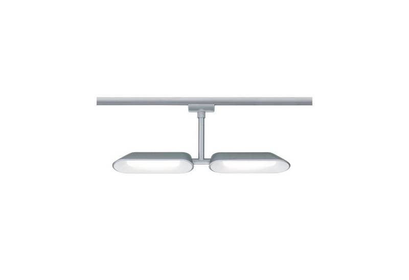 Paulmann Schienensystem-Leuchten URail Schienenspot Dipper 2x650lm 2x8W 2700K 230V Chrom matt, Weiß, (1-tlg), dimmbar, Einzelspot von Paulmann