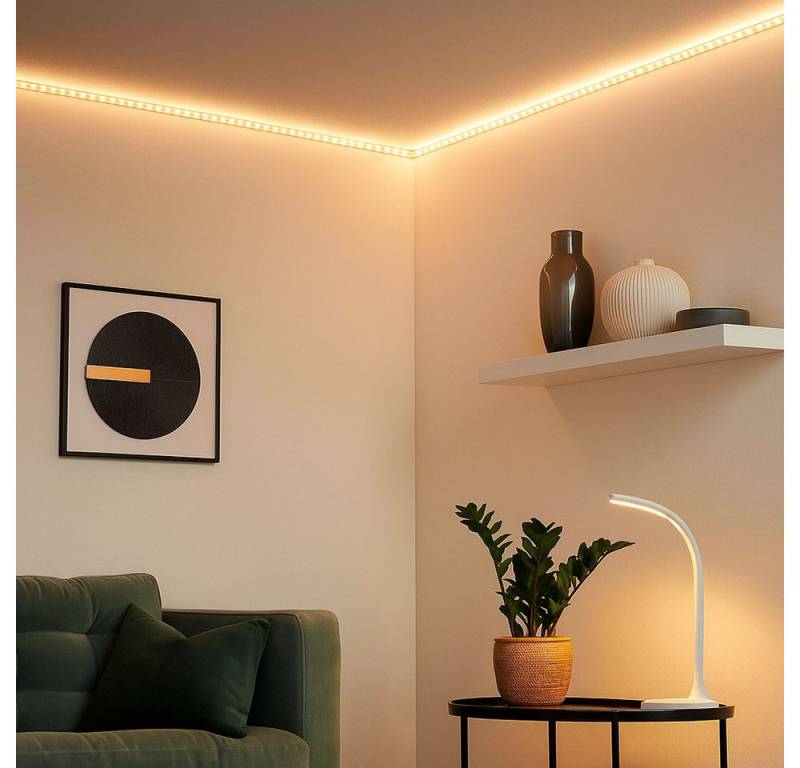 Paulmann LED Dekolicht, LED-Leuchtmittel fest verbaut, Warmweiß, LED Strip 3m selbstklebend Lichtband kürzbar LED Streifen warmweiß Paulmann LED Dekolicht, LED-Leuchtmittel fest verbaut, Warmweiß, LED Strip 3m selbstklebend Lichtband kürzbar LED Streifen warmweiß von Paulmann