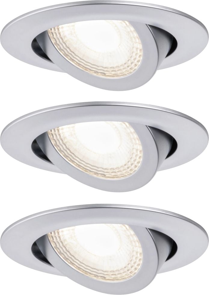 Paulmann LED Einbauleuchte 3er-Set chrom schwenkbar von Paulmann