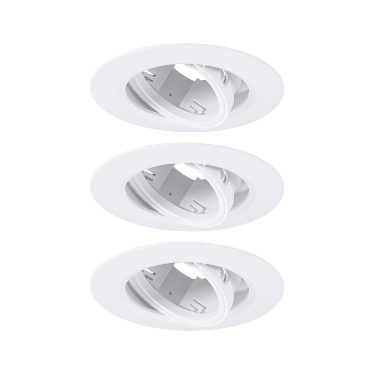 Paulmann LED Einbauleuchte 3er-Set weiß schwenkbar Ø 9 cm von Paulmann