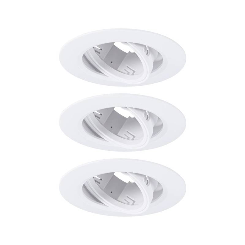 Paulmann LED Einbauleuchte 3er-Set weiß schwenkbar Ø 9 cm von Paulmann