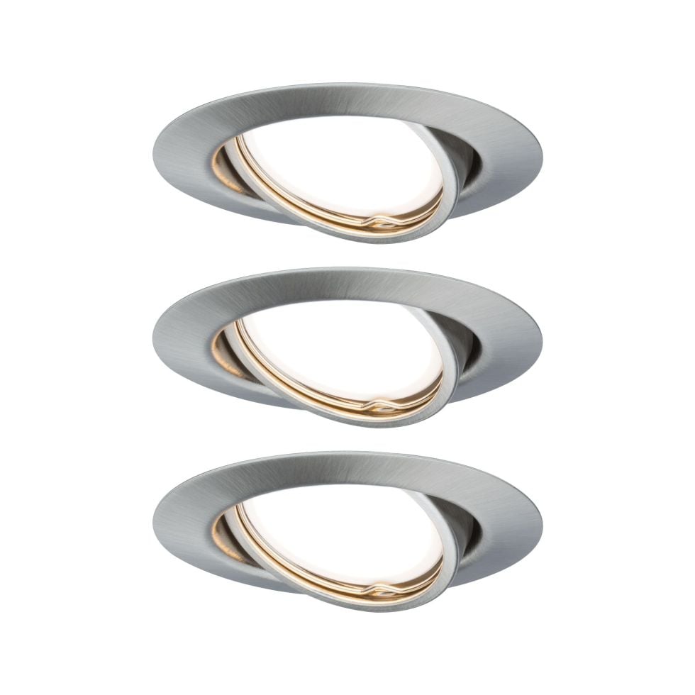 Paulmann LED Einbauleuchte Base 3x5W warmweiß Eisen von Paulmann