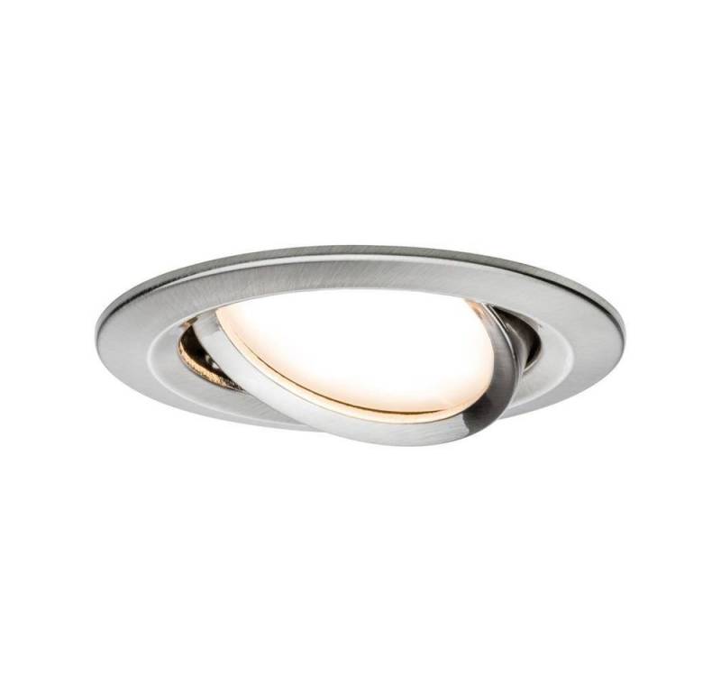 Paulmann LED Einbauleuchte LED Einbauleuchte 3-Step-Dim Coin schwenkbar rund, Dimmbar über Lichtschalter, Schwenkbar, Geringe Einbautiefe von Paulmann