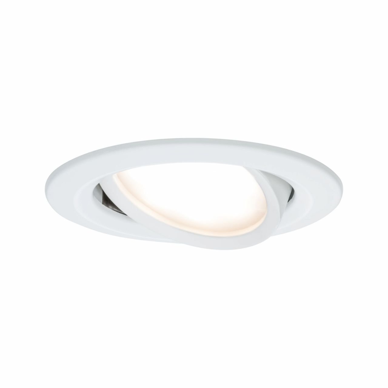 Paulmann LED Einbauleuchte Nova Coin weiß-matt 8,4 cm warmweiß von Paulmann