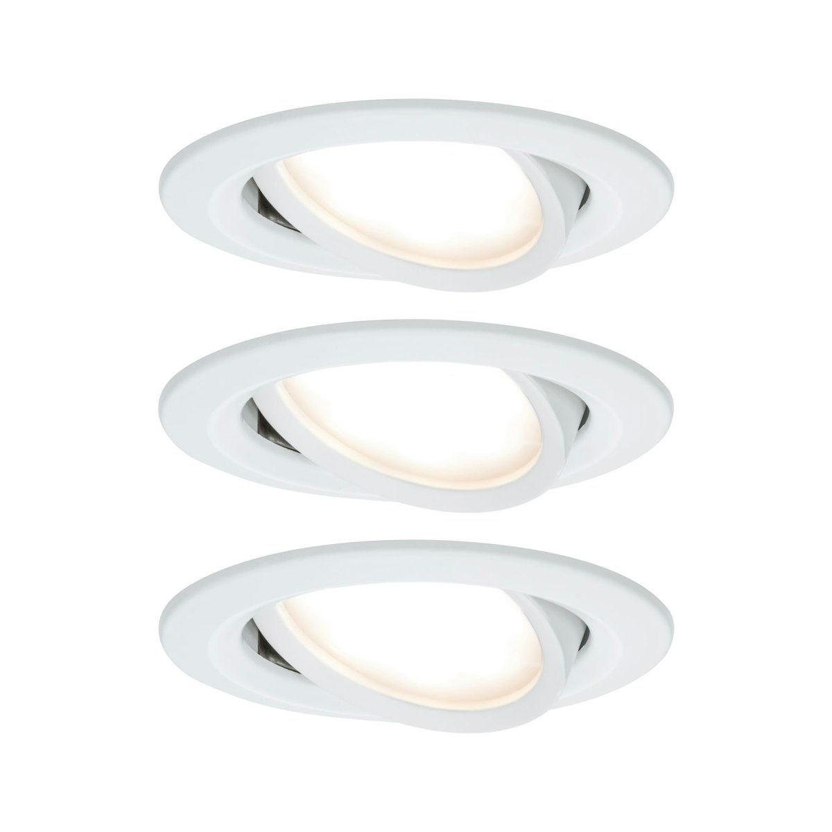 Paulmann LED Einbauleuchte Nova Plus Coin Basisset schwenkbar Weiß matt Paulmann LED Einbauleuchte Nova Plus Coin Basisset schwenkbar Weiß matt von Paulmann
