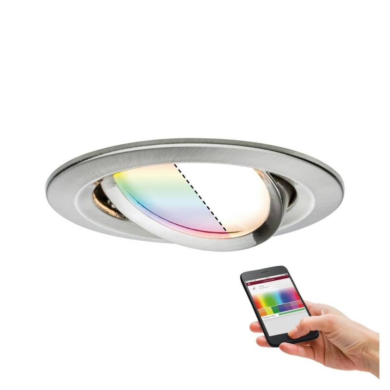 Paulmann LED Einbauleuchte Smart Home Nova Plus Coin schwenkbar von Paulmann