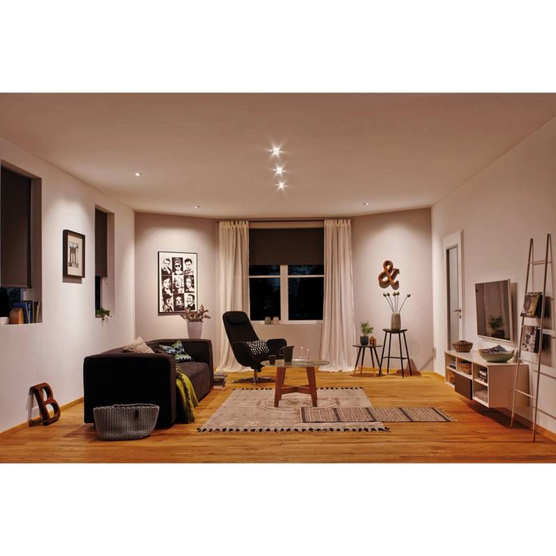 Paulmann LED-Einbauleuchte Base 3x5W Coin Eisen gebürstet 3-Stufen-dimmbar IP23 Paulmann LED-Einbauleuchte Base 3x5W Coin Eisen gebürstet 3-Stufen-dimmbar IP23 von Paulmann