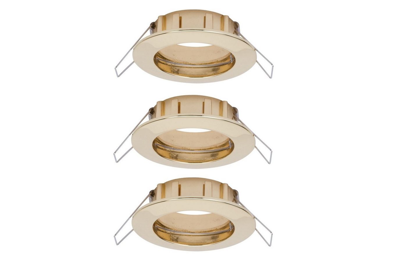 Paulmann Einbauleuchte Paulmann 2easy Premium Einbauleuchte 3er Spot-Set IP44 starr 51mm Gold, Paulmann 2easy Premium Einbauleuchte 3er Spot-Set IP44 starr 51mm Gold von Paulmann