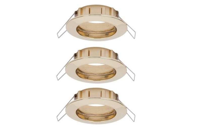 Paulmann Einbauleuchte Paulmann 2easy Premium Einbauleuchte 3er Spot-Set IP44 starr 51mm Gold, Paulmann 2easy Premium Einbauleuchte 3er Spot-Set IP44 starr 51mm Gold von Paulmann