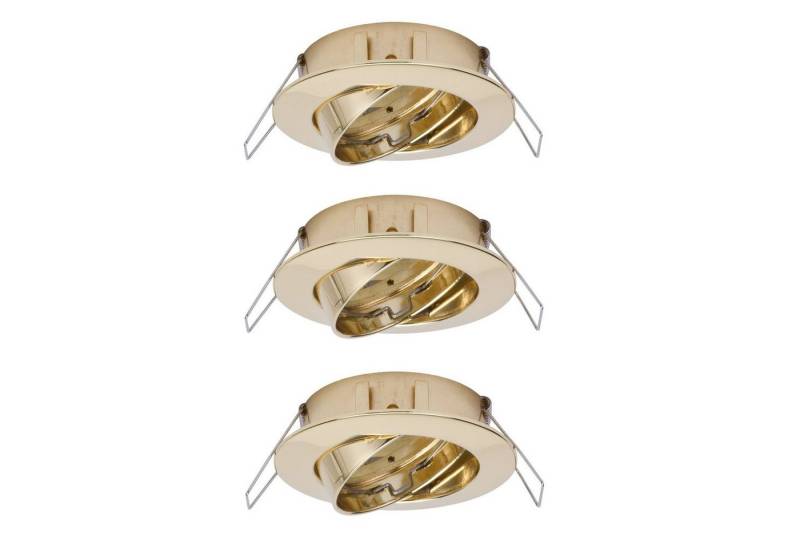 Paulmann Einbauleuchte Paulmann 2easy Premium Einbauleuchte 3er Spot-Set schwenkbar 51mm Gold, Paulmann 2easy Premium Einbauleuchte 3er Spot-Set schwenkbar 51mm Gold von Paulmann