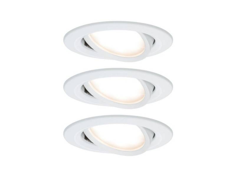 Paulmann LED Einbaustrahler Paulmann LED Einbauleuchte Nova Coin 3er Set weiß, Inkl. Leuchtmittel, Dimmbar nicht Smart Home-fähig ohne Bewegungsmelder Paulmann LED Einbaustrahler Paulmann LED Einbauleuchte Nova Coin 3er Set weiß, Inkl. Leuchtmittel, Dimmbar nicht Smart Home-fähig ohne Bewegungsmelder von Paulmann