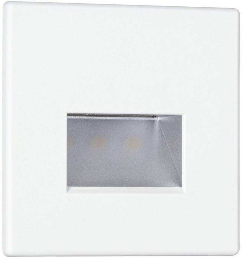Paulmann LED Einbaustrahler Paulmann LED Wand-Einbauleuchte Edge 8 x 8 cm, Inkl. Leuchtmittel, Nicht dimmbar nicht Smart Home-fähig ohne Bewegungsmelder von Paulmann