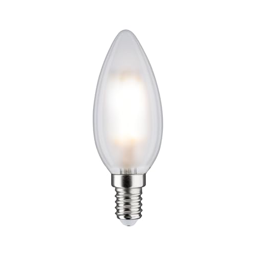 Paulmann 2er Pack LED Kerze, Ø 35 mm, 5W = 40W, E14, 470 lm, matt, 2700 K von Paulmann
